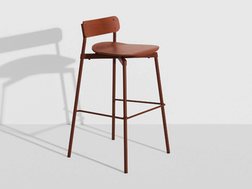 FROMME - Stackable high wooden stool with footrest by Petite Friture - view 2